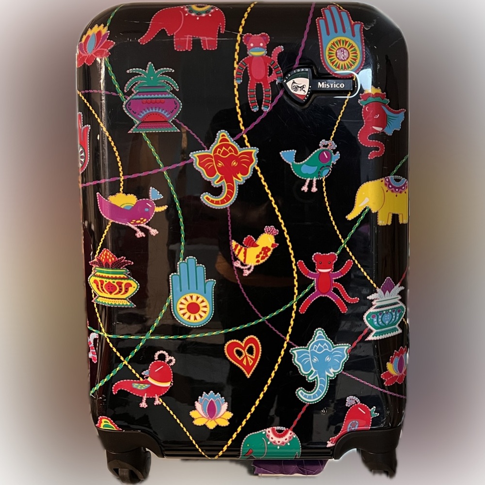 Colorful Embroidered Suitcase